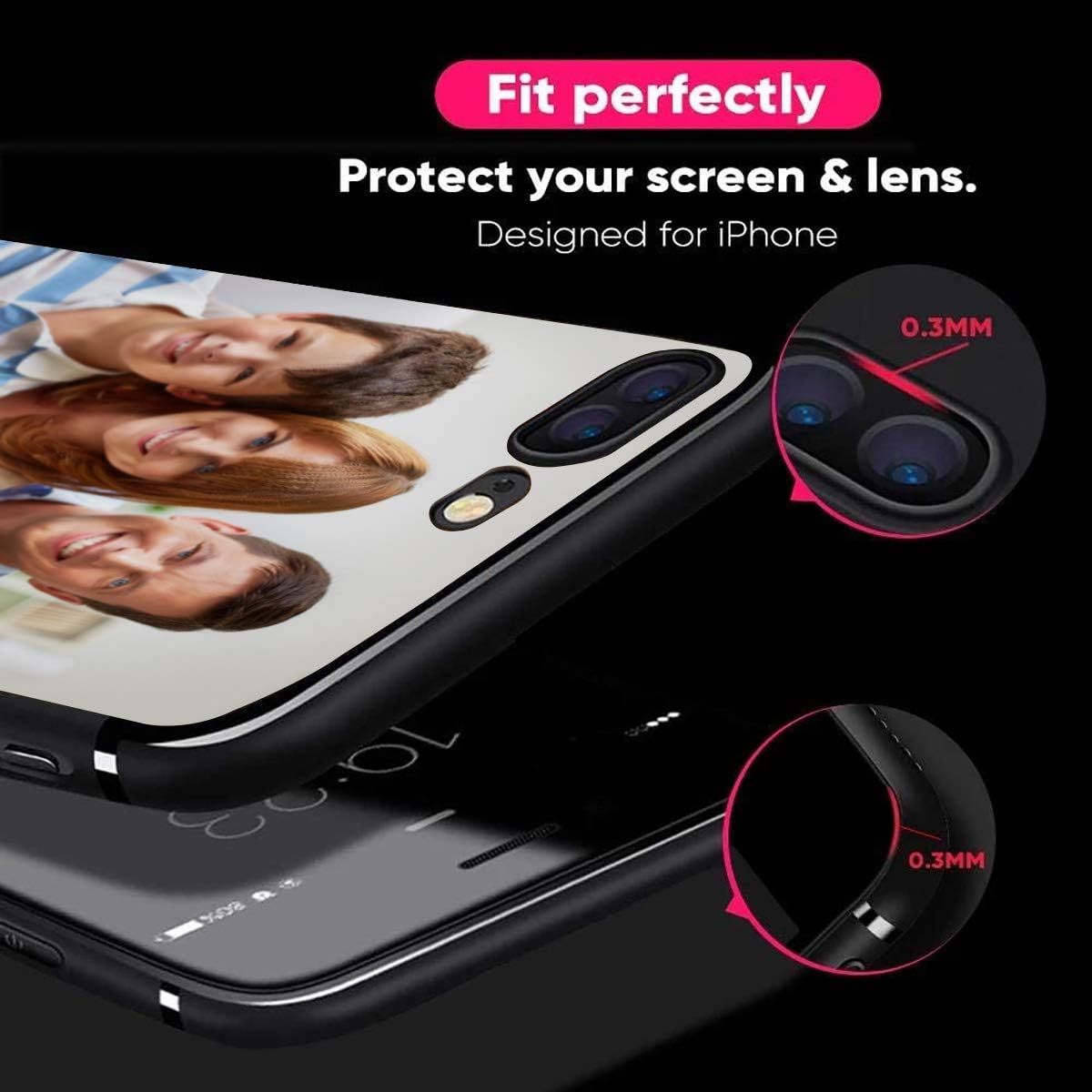 Styletify Funda de fotos personalizada para Huawei P40 Pro Plus, funda de silicona a prueba de golpes, funda de teléfono personalizada de caramelo
