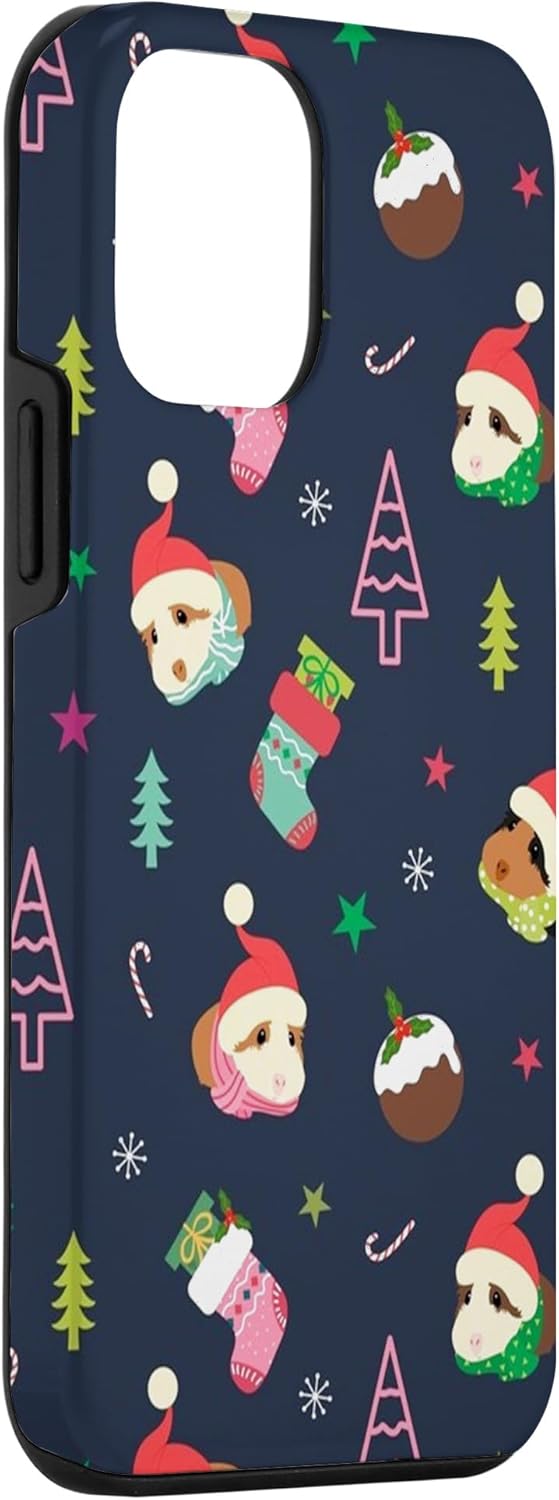 Funda para iPhone 12 mini Men Women Funny Guinea Pig Christmas For Xmas
