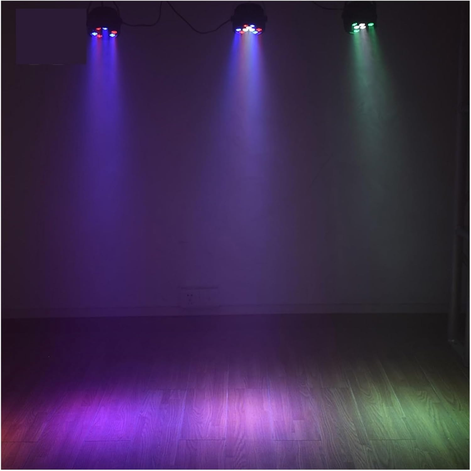 Luz de escenario Dj Luz LED RGBW Par Luz DMX Lámpara de lavado de pared DJ Disco Efecto de luz para baile Bar Vacaciones Boda Navidad Halloween