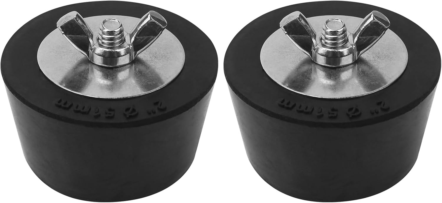 Enchufe de invierno para piscina, tapones de expansión de invierno de 2 pulgadas con tornillo SS, pernos de acero inoxidable, goma resistente,