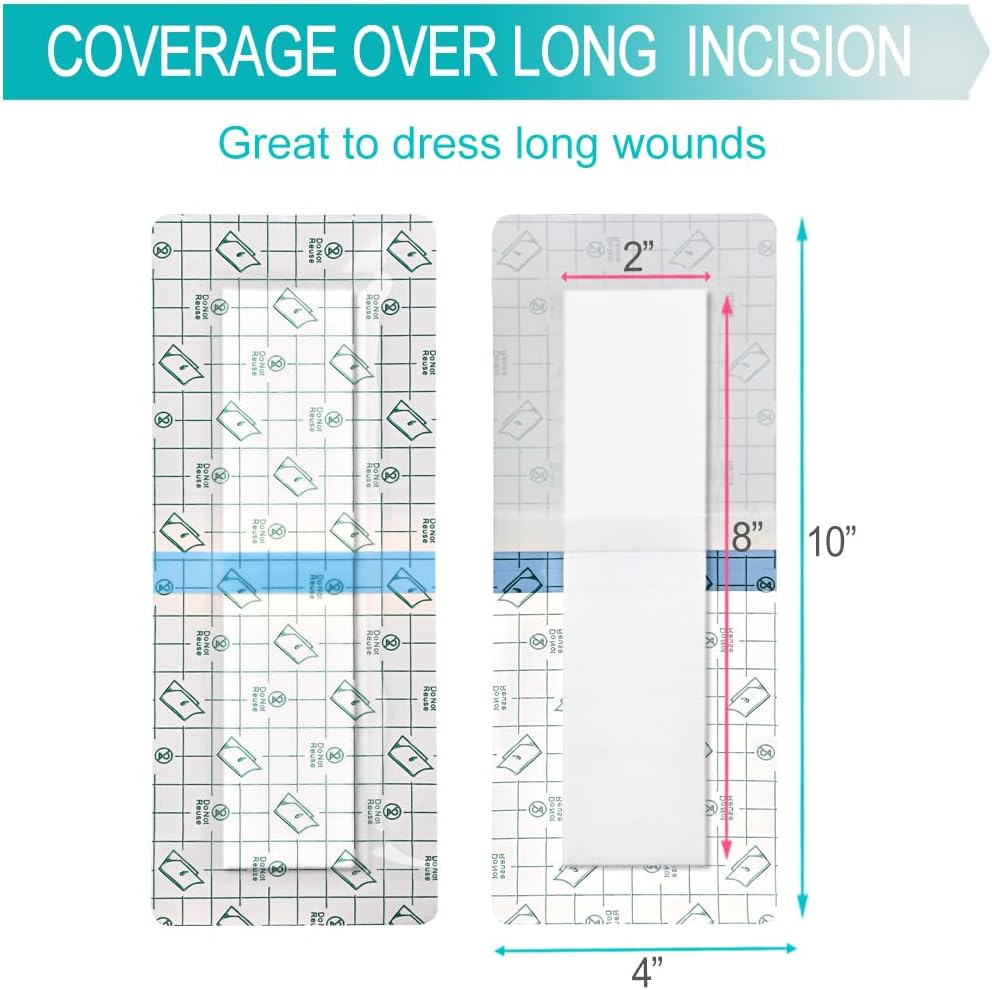C-Section – Vendajes de incisión abdominal impermeables para después de la histerectomía, protector de ducha para abdominoplastia, cubierta de