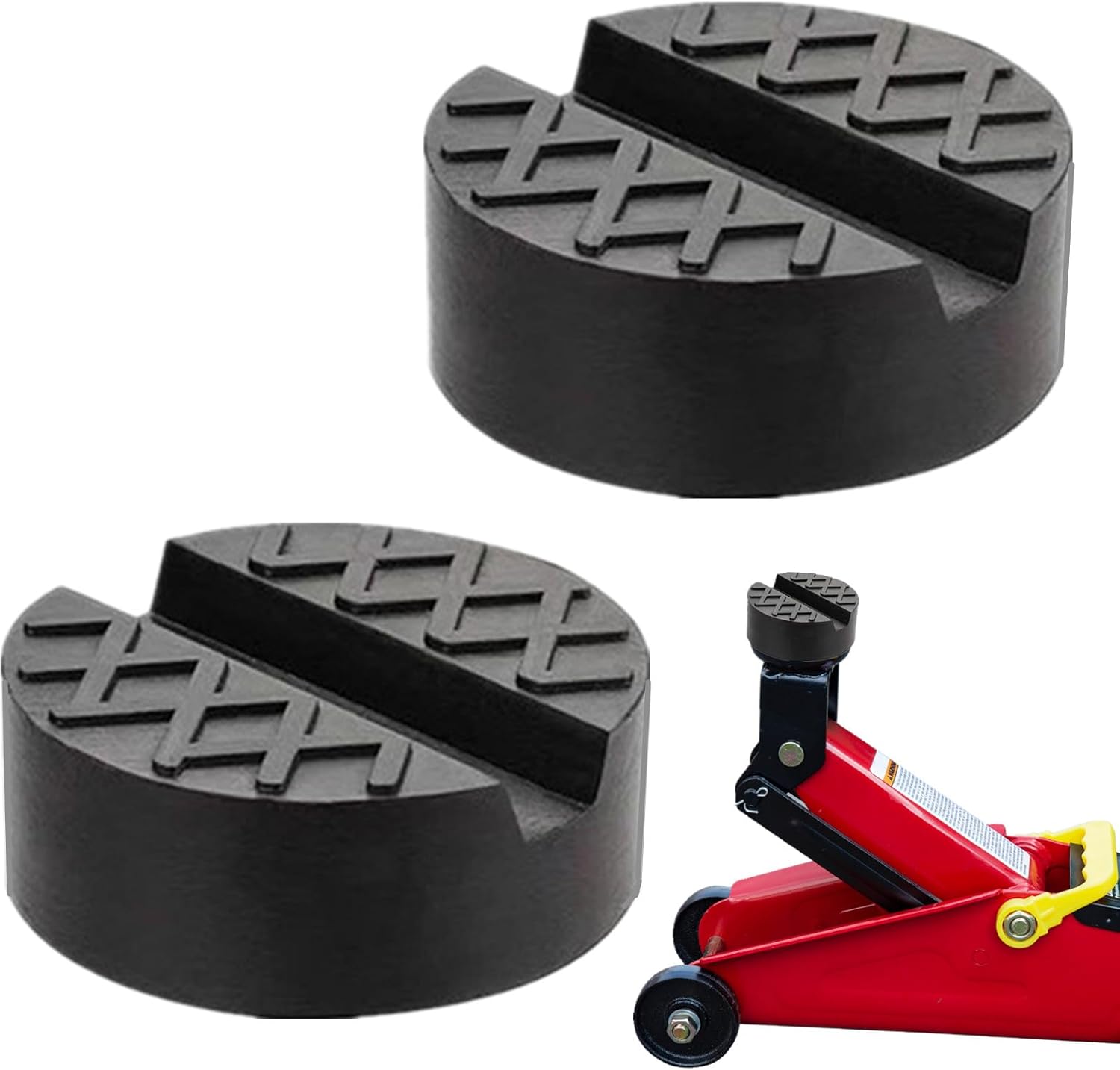 Adaptador de almohadilla de goma para gato de piso para varios gatos, protector lateral de soldadura duradero (2.56 pulgadas, 2 unidades)