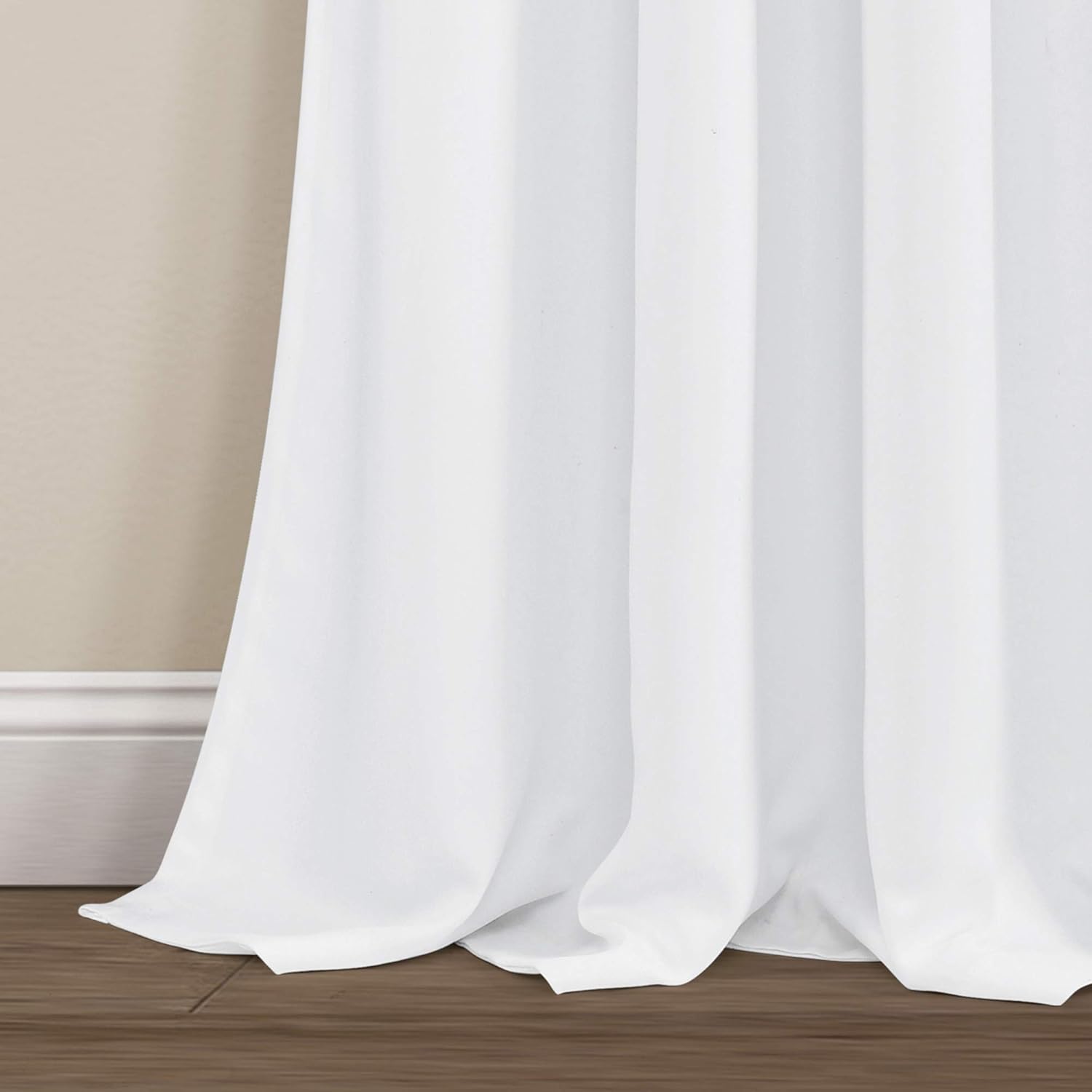 LUSH DÉCOR – Cortinas estampadas con filtro de luz azul marino Lush Decor Estate Garden para sala, comedor, dormitorio (par), largo ancho, 84 x 52