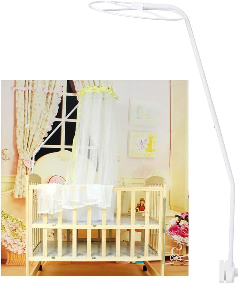 Uso de Oumefar con mosquitera soporte para mosquitera, cómodo de llevar, fácil de montar, resistente y duradero, material ABS ajustable en altura