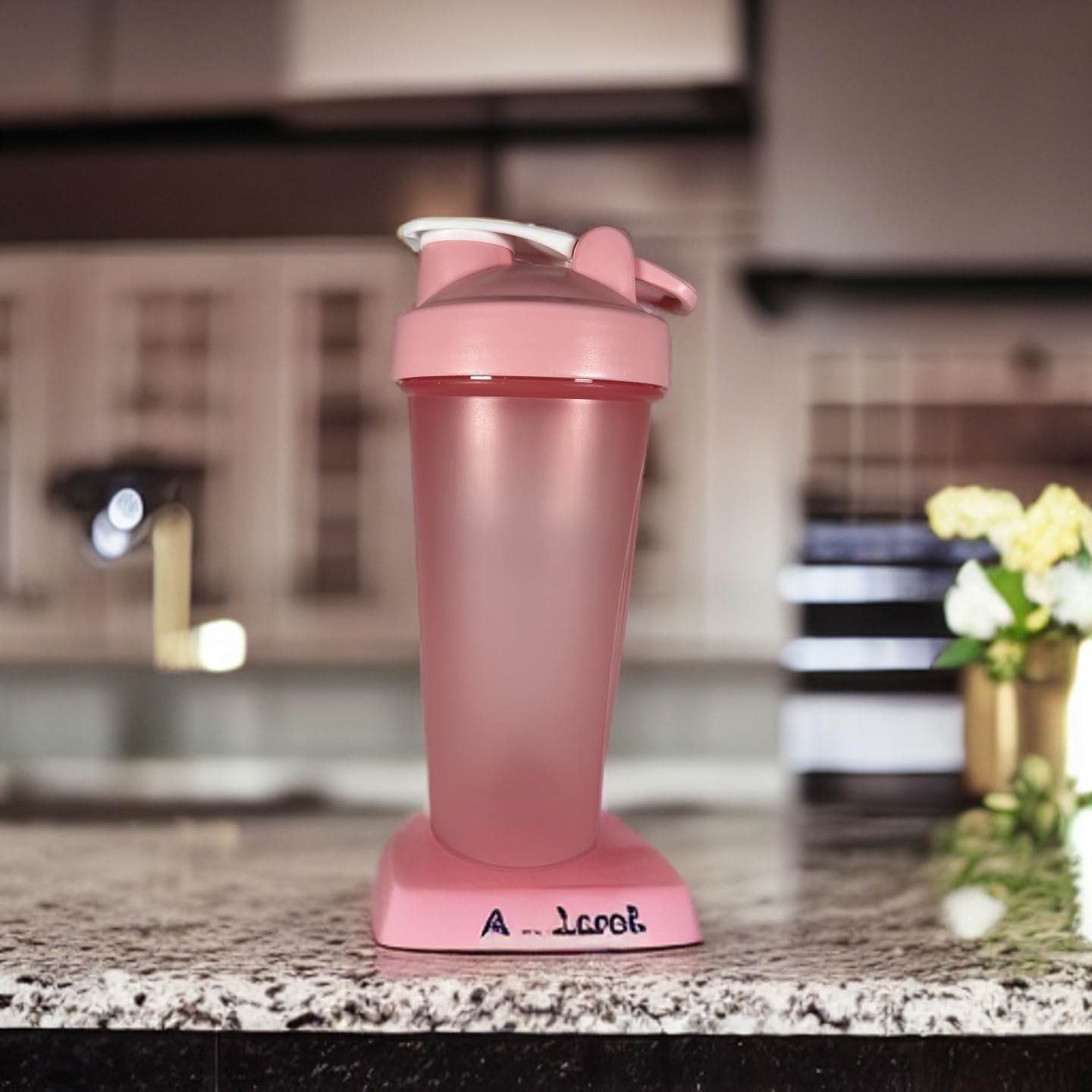 Vaso Shaker 20oz con bola licuadora y tapa (verde)