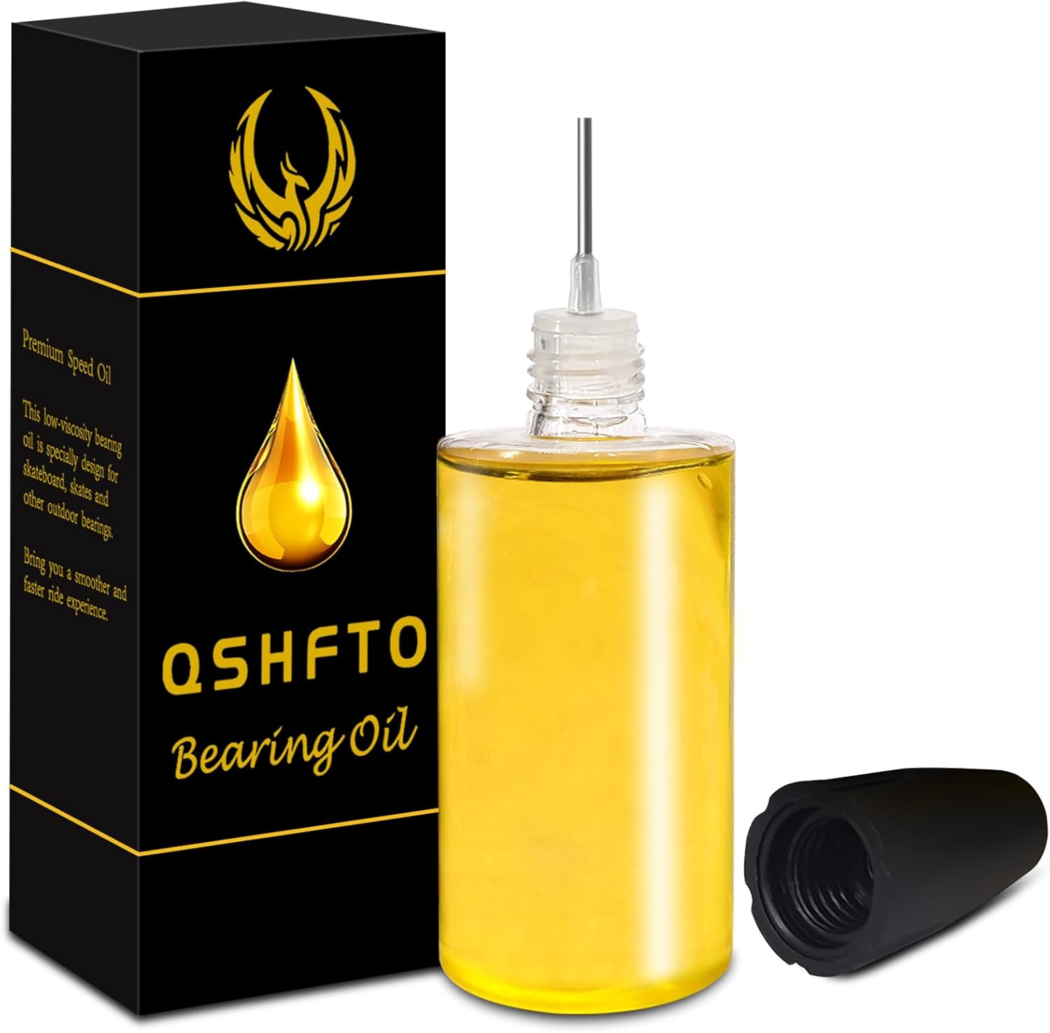 Skateboard Bearing Oil Speed Ball Bearing Oil 1 oz Bearing Lubricant Fast Super Smooth Bearing Lube for Skateboard, Longboard, Scooter, Inline