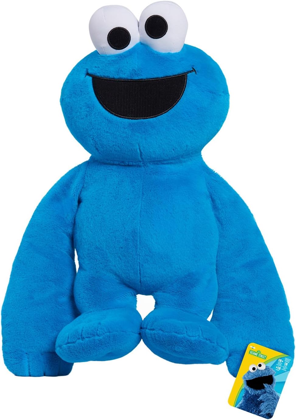 Sesame Street Monster Hugs Cookie Monster – Peluche sensorial con peso, azul, juguetes para niños a partir de 18 meses, exclusivo de Tienda Just Play