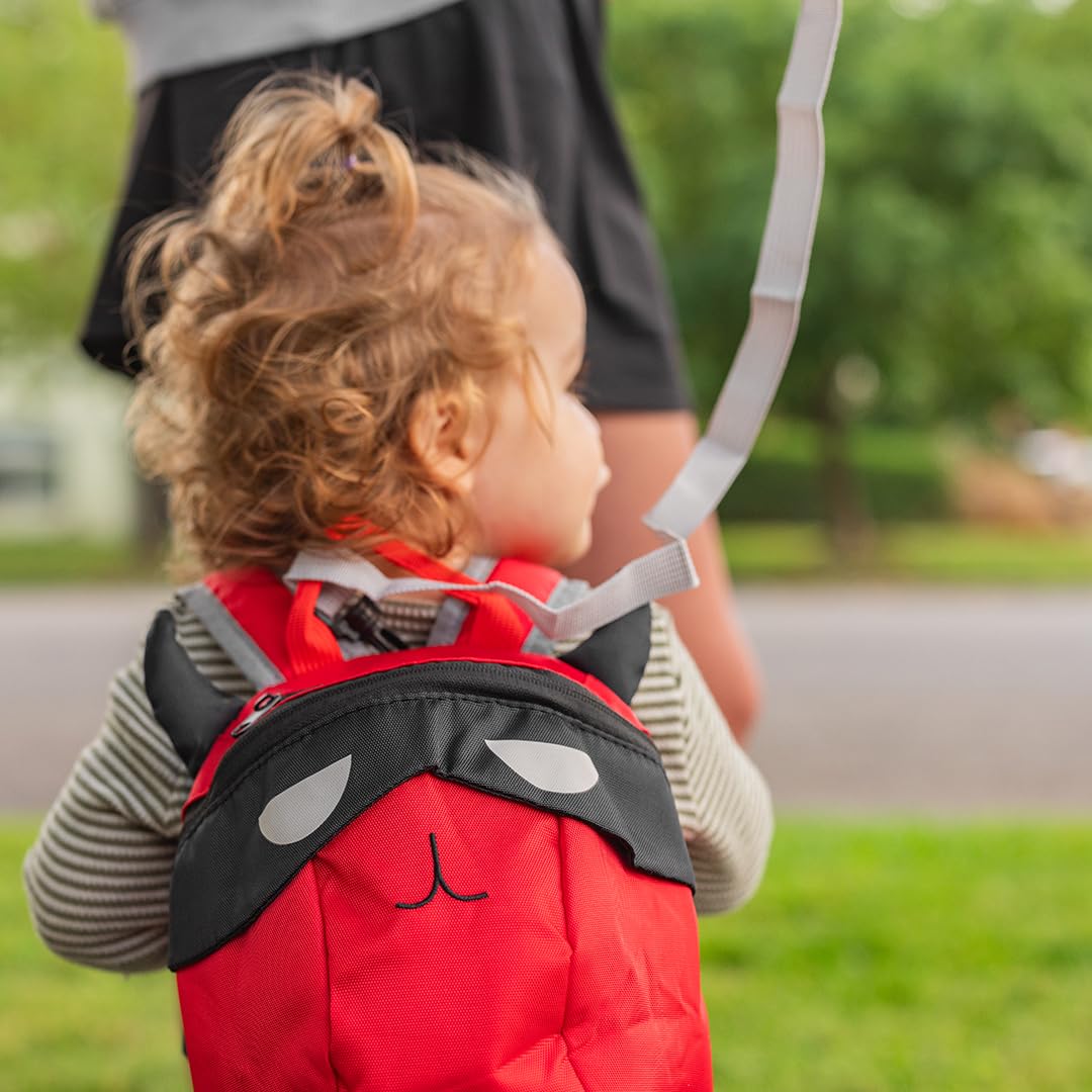 Sonna Arnés para bebé con correa para niños pequeños, con correa antipérdida, arnés de seguridad para niños para caminar  Correa de mochila roja