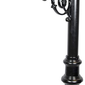 ADDRESSES OF DISTINCTION Avenues Buzón y poste  Sistema de buzón de metal negro resistente a la oxidación  Incluye placa de dirección, ADDRESSES OF DISTINCTION Avenues Buzón y poste  Sistema de buzón de metal negro resistente a la oxidación  Incluye placa de dirección,