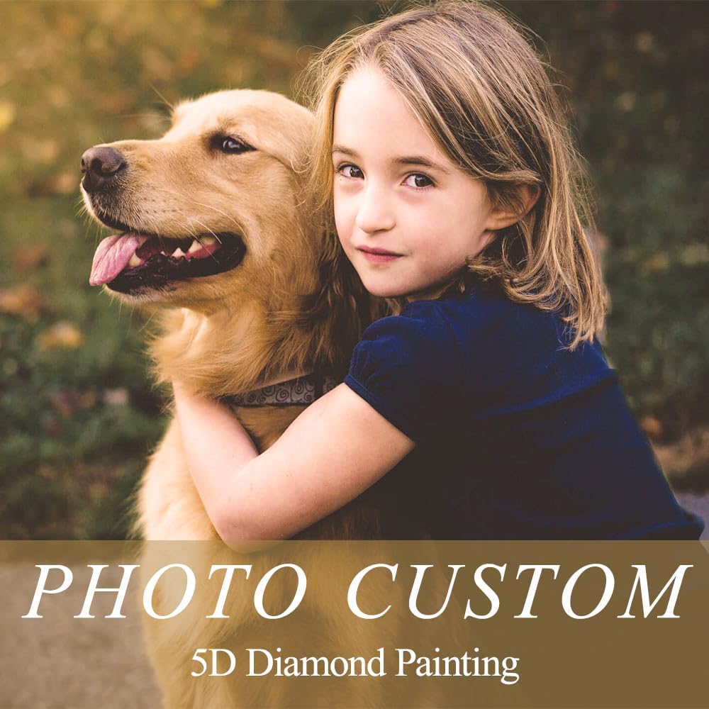 Pintura de diamante personalizada para adultos, kits de fotos personalizados, regalos personalizados para decoración de pared del hogar, taladro