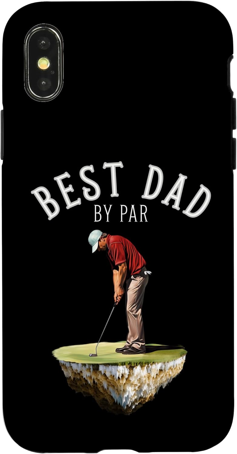 iPhone XXS Funny Best Dad By Par Golf Golfing Case