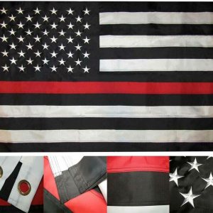 Premium 10X15 USA Thin Department Memorial Nylon 210D Embroidered Flag Premium 10X15 USA Thin Department Memorial Nylon 210D Embroidered Flag