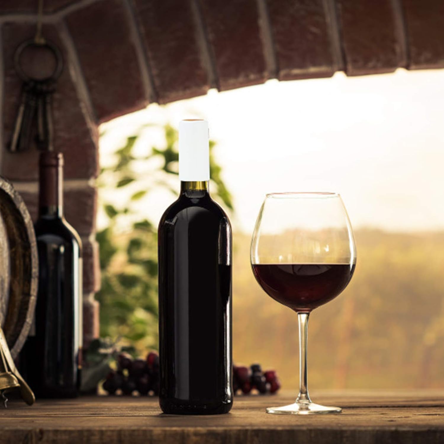 Hemoton 100 cápsulas termorretráctiles para botellas de vino, cápsulas retráctiles para bodegas, uso doméstico, 1.181in