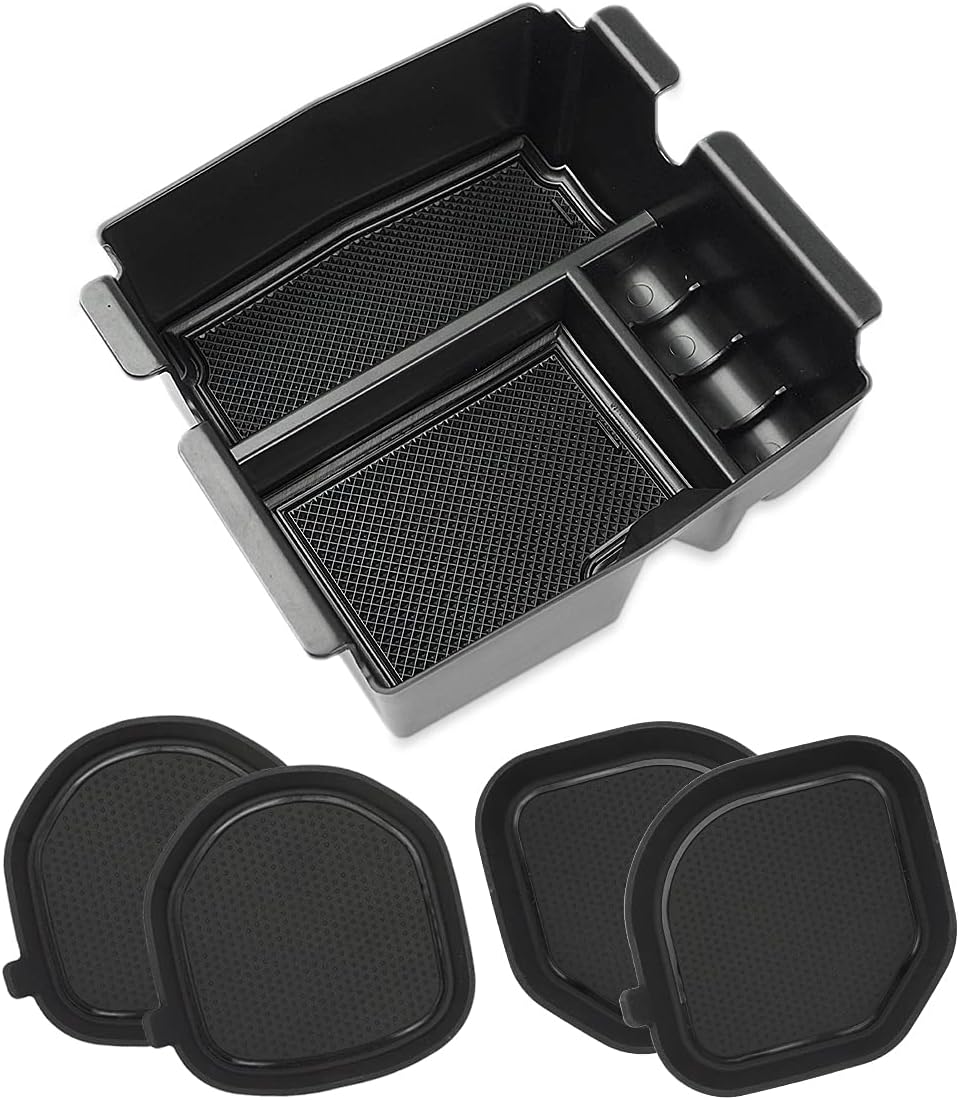 Auovo Auto Cup Holder Insertos Coaster para Wrangler JL JLU 2018 2019 Copa Mat Pad Interior Accesorios Decoración