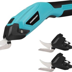 Tijeras eléctricas inalámbricas para cortar tela, cartón, placa de cristal, tela, cuero, alfombra, papel, tijeras eléctricas de cortecortador con 2 Tijeras eléctricas inalámbricas para cortar tela, cartón, placa de cristal, tela, cuero, alfombra, papel, tijeras eléctricas de cortecortador con 2