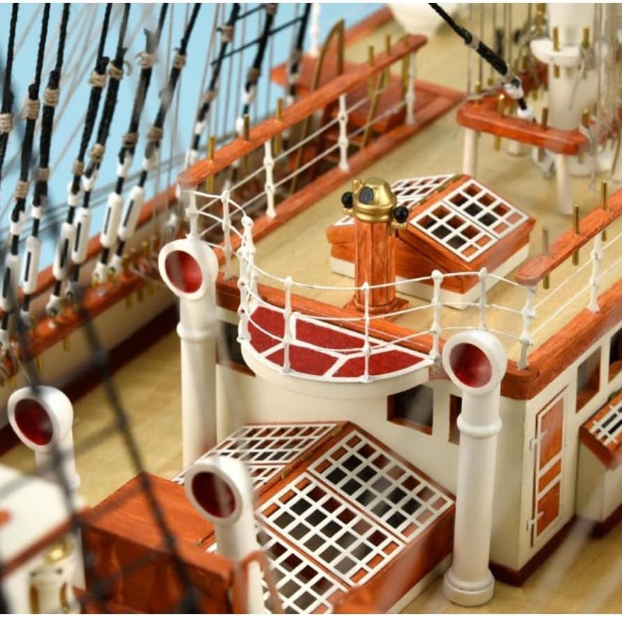 Artesanía Latina – Kit de modelo de barco de madera – Barco de entrenamiento francés, Belem – Modelo 22519, escala 175 – Modelos para montar –