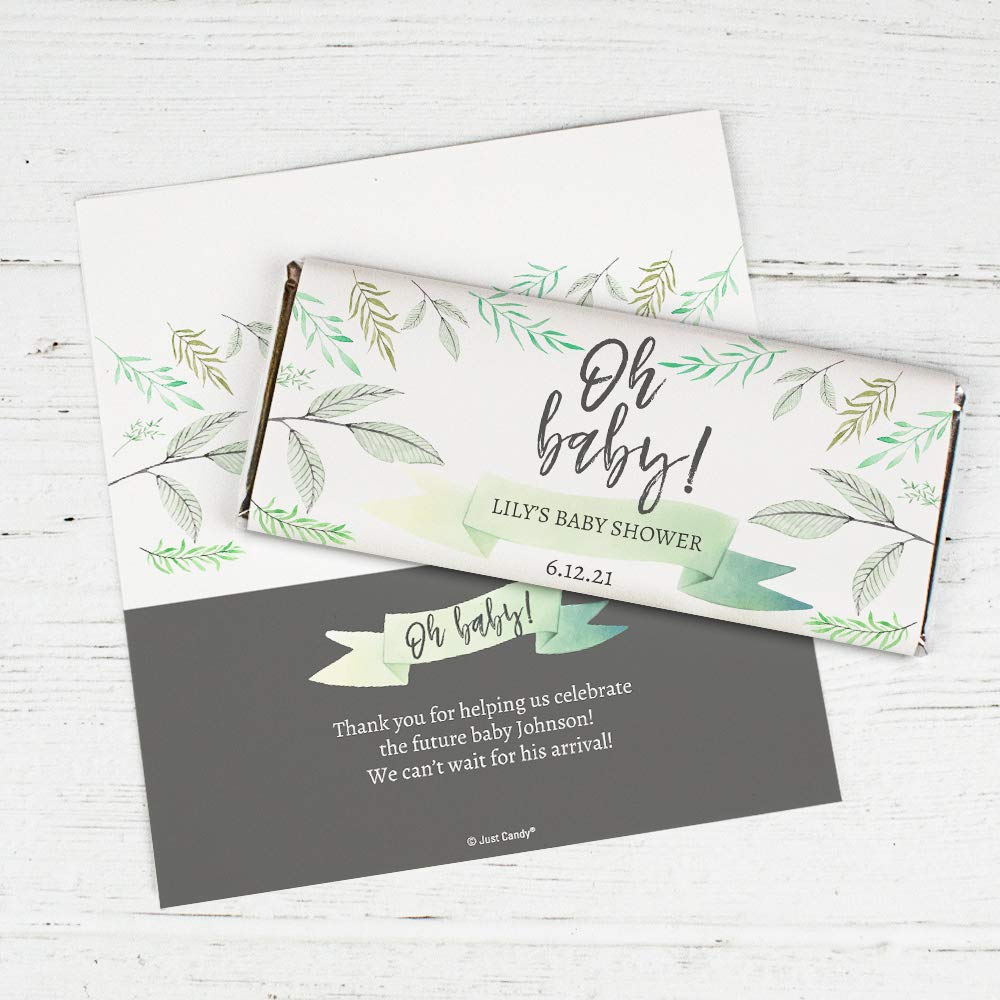 Envolturas personalizadas para baby shower de 25 quilates para barras de chocolate (paquete de 25) – Oh Baby