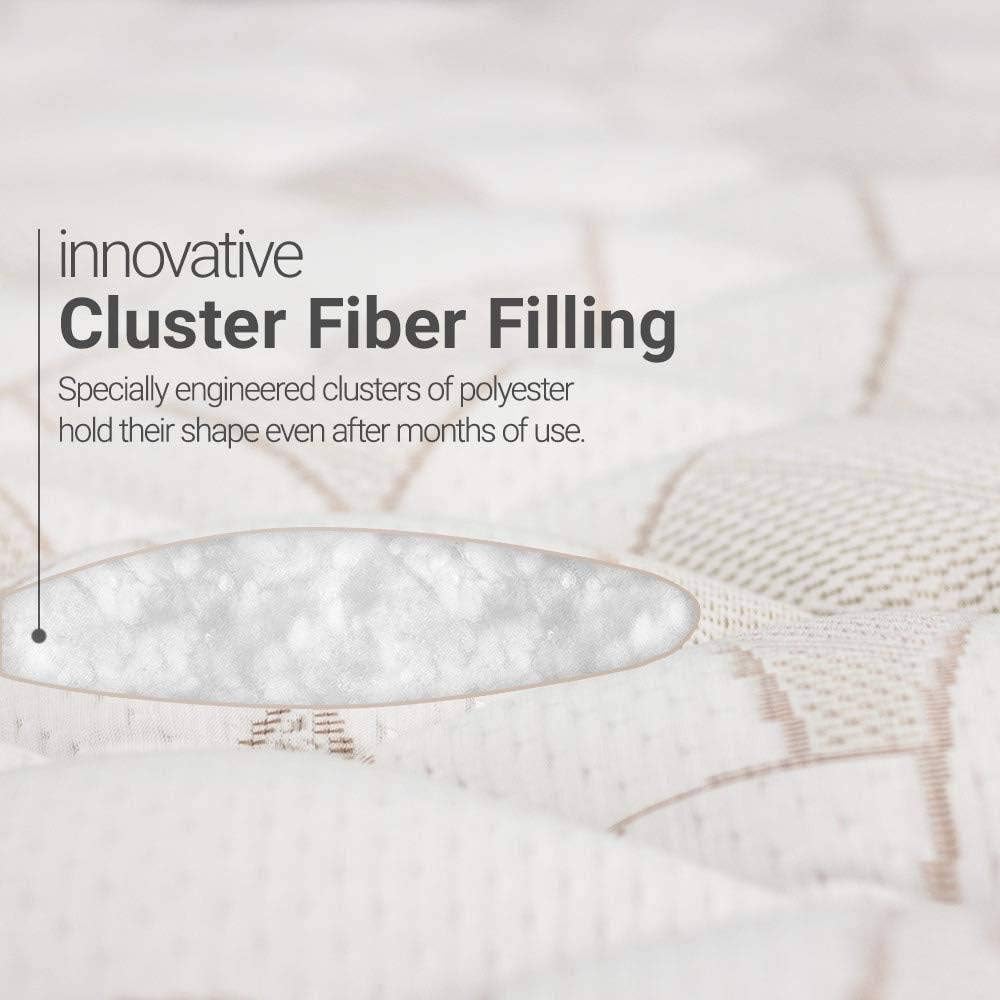 eLuxurySupply Almohadilla de colchón con infusión de cobre con falda ajustada, cubrecolchón extra afelpado  Funda de colchón con tecnología Cutec