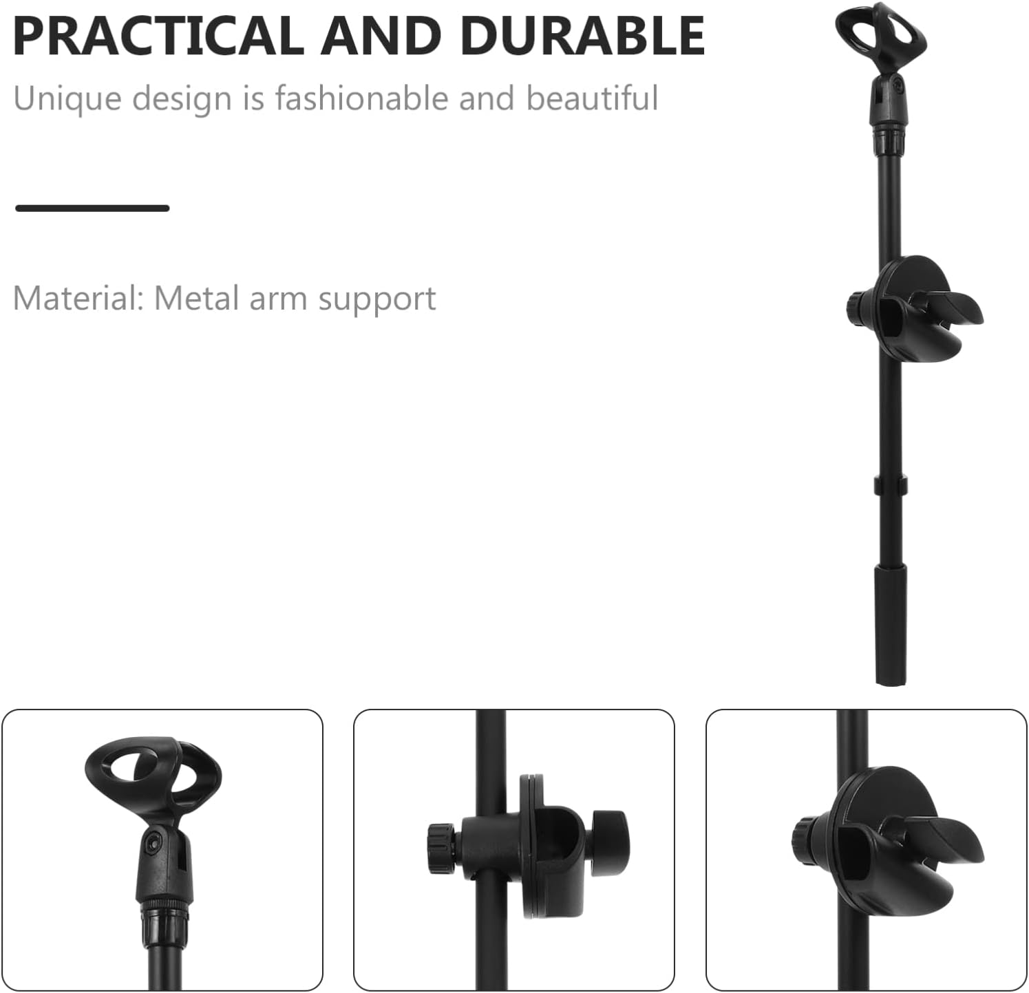 ERINGOGO 1 Unidades soporte de micrófono soporte de micrófono de metal Mic brazo brazo soporte de micrófono soportes de metal accesorios de