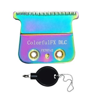 Cuchilla DLC de repuesto compatible con BaBylissPRO FX787 Series y FX726, para recortadoras de cabello FX787 y LoPROFX FX726, ColorfulFX FX707c2 Cuchilla DLC de repuesto compatible con BaBylissPRO FX787 Series y FX726, para recortadoras de cabello FX787 y LoPROFX FX726, ColorfulFX FX707c2