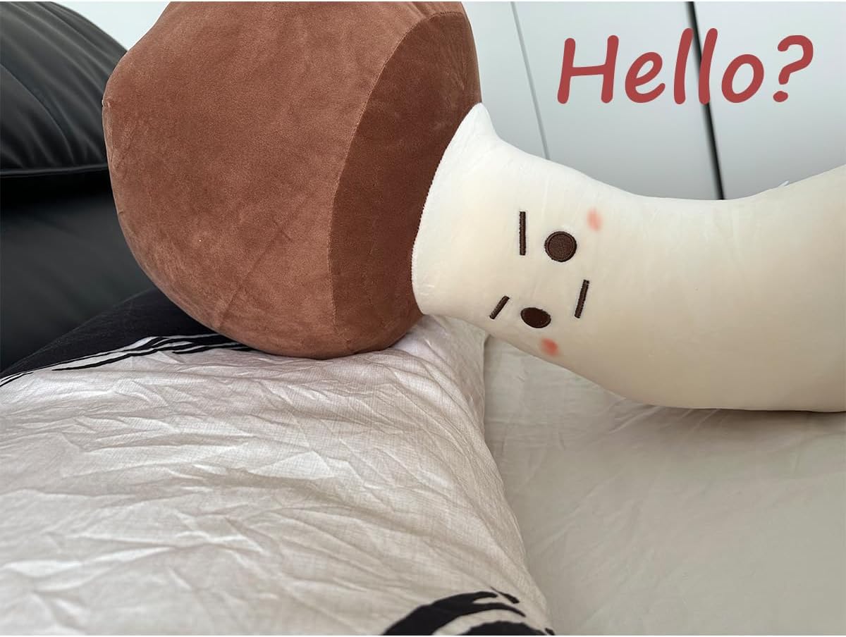 Hofun4U Almohada de felpa de hongo, felpa rellena de hongos, almohada de felpa para sofá cama o automóvil, decoración del hogar, cumpleaños de niños