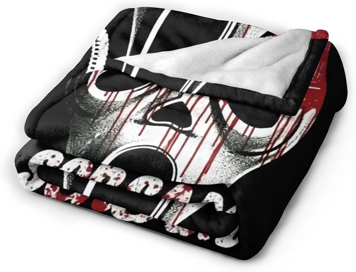 Manta de película de terror para decoración de Halloween, para las cuatro estaciones, para decoración del hogar, cálida y acogedora, manta suave y
