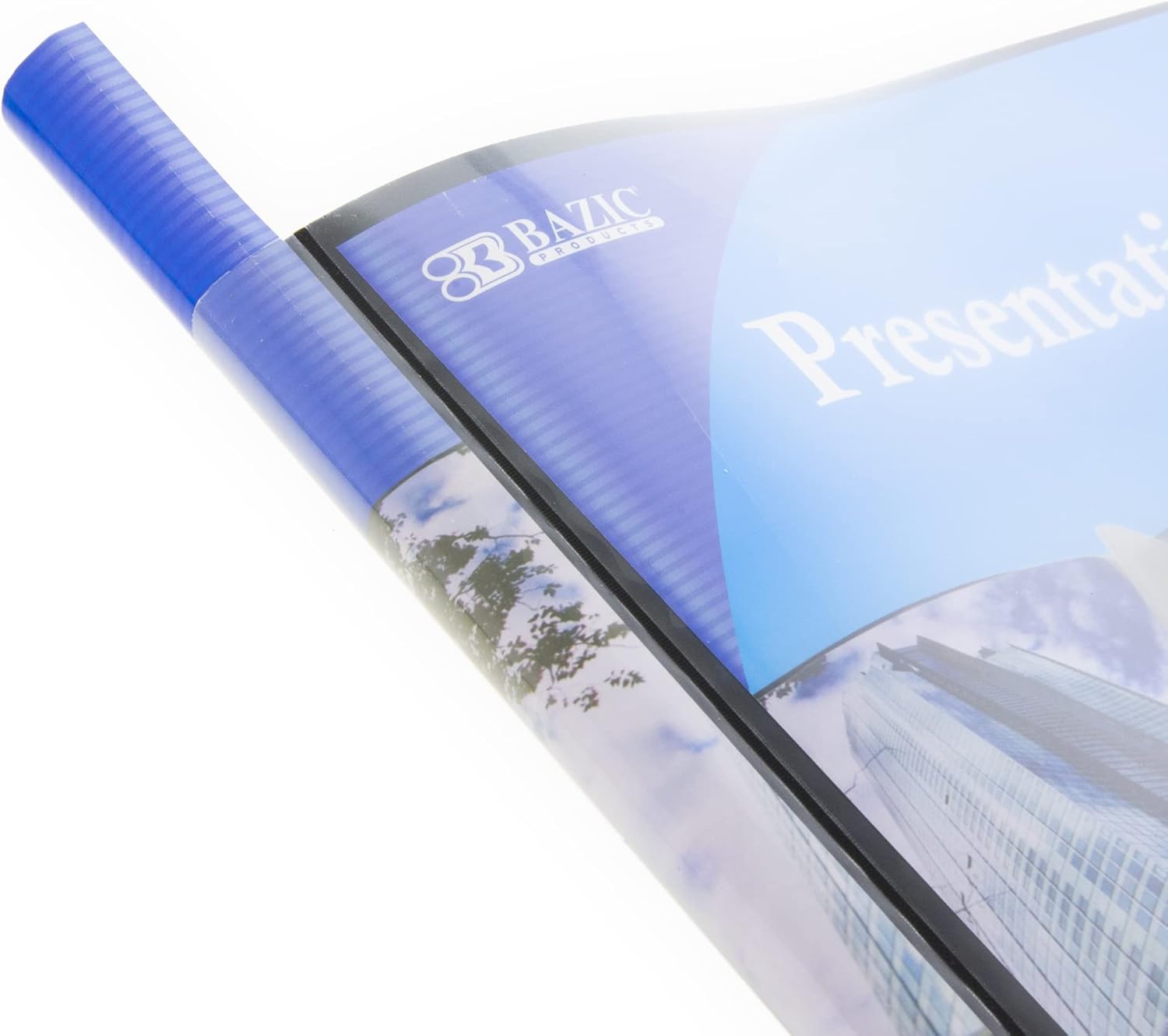 BAZIC – Carpeta de 10 bolsillos con fundas transparentes de plástico, se adapta a papel de 8.5 x 11 pulgadas, el color puede variar, 1 unidad