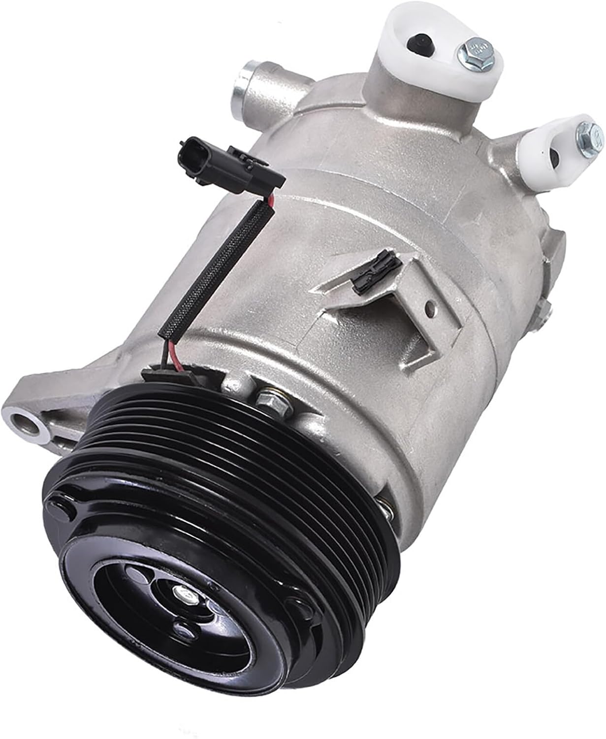 WFLNHB Compresor de CA y embrague de AC, puertos de AC, 7 ranuras de repuesto para Nissan Maxima 3.5L 2009-2014, Murano 3.5L 2009-2014, Pathfinder