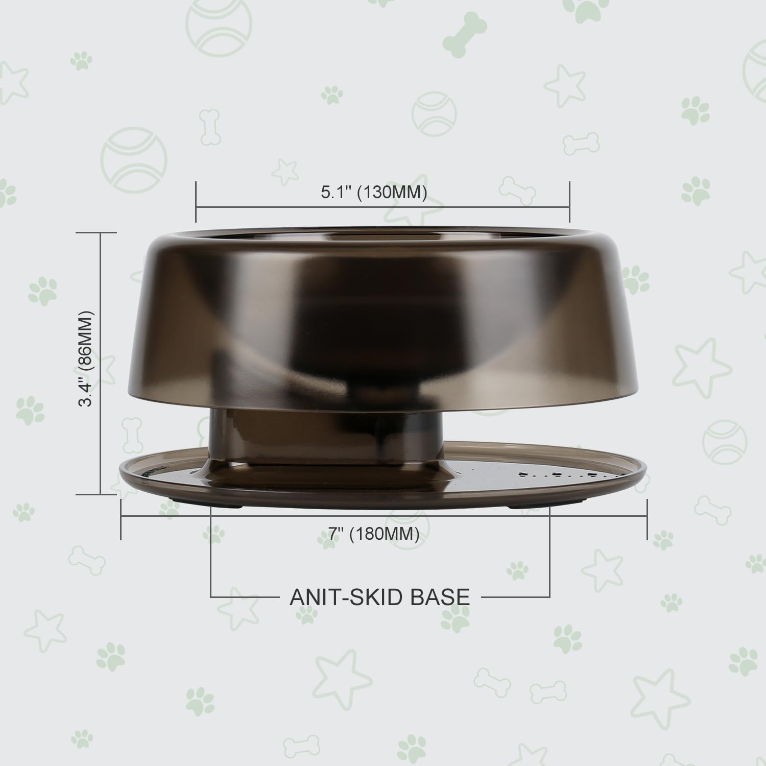 Tazón de alimentación ajustable para gatos elevado para perros pequeños