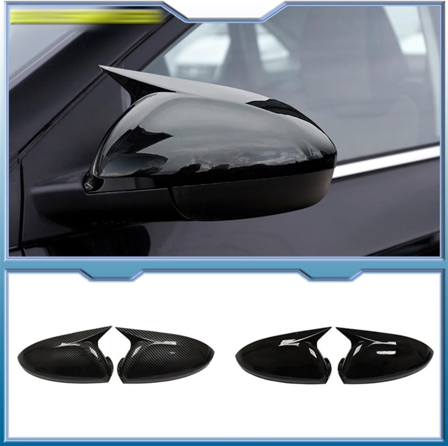 DEBLAN Cubierta de espejo retrovisor para Chevrolet Monza 2019, 2020, 2021, 2022, carcasa para espejo retrovisor, carcasa para puerta lateral (color