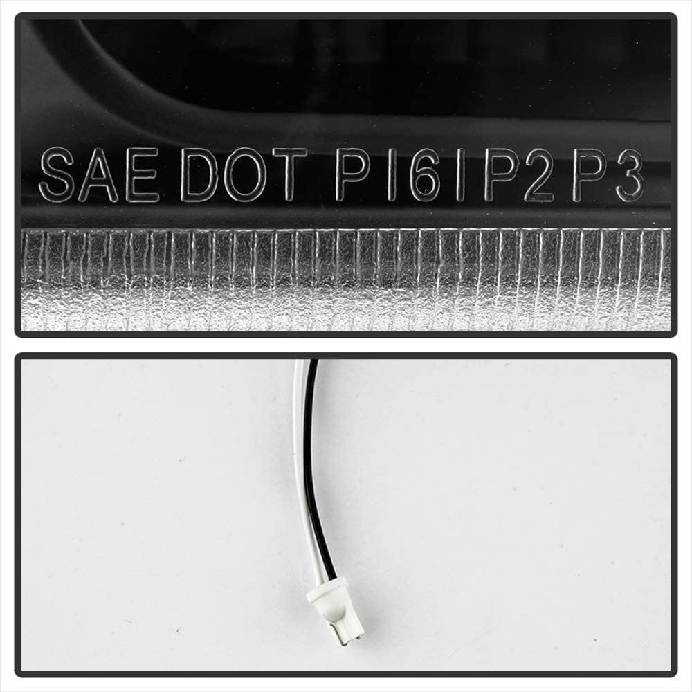 ACANII – Para 2003-2006 Chevy Silverado 1500 2500 3500 LED Parking Luces de Parking Lámparas de Señal Izquierda+Derecha – Carcasa Negra
