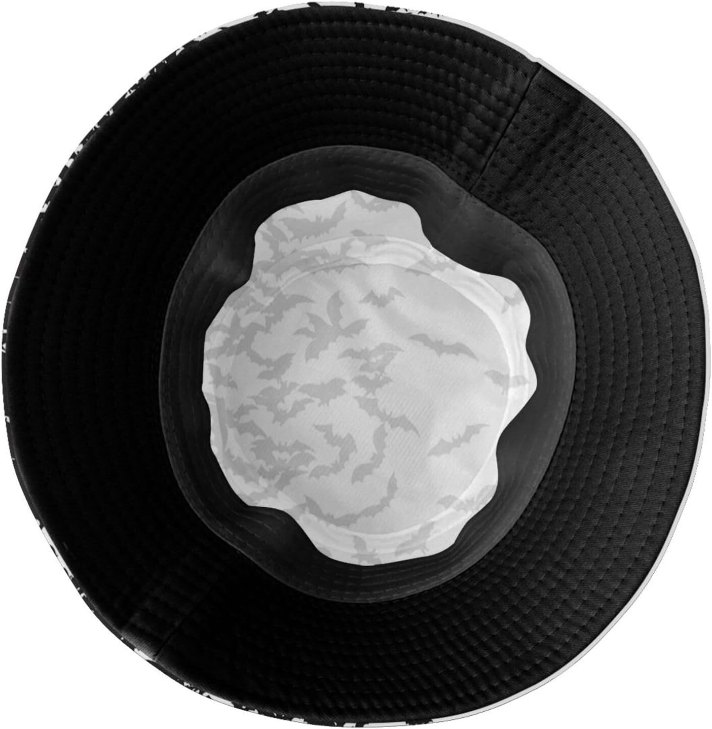 Sombrero gótico gótico de pescador, sombrero de pescador, calavera de terror, murciélagos, sombreros de pescador, sombrero de sol para pesca,