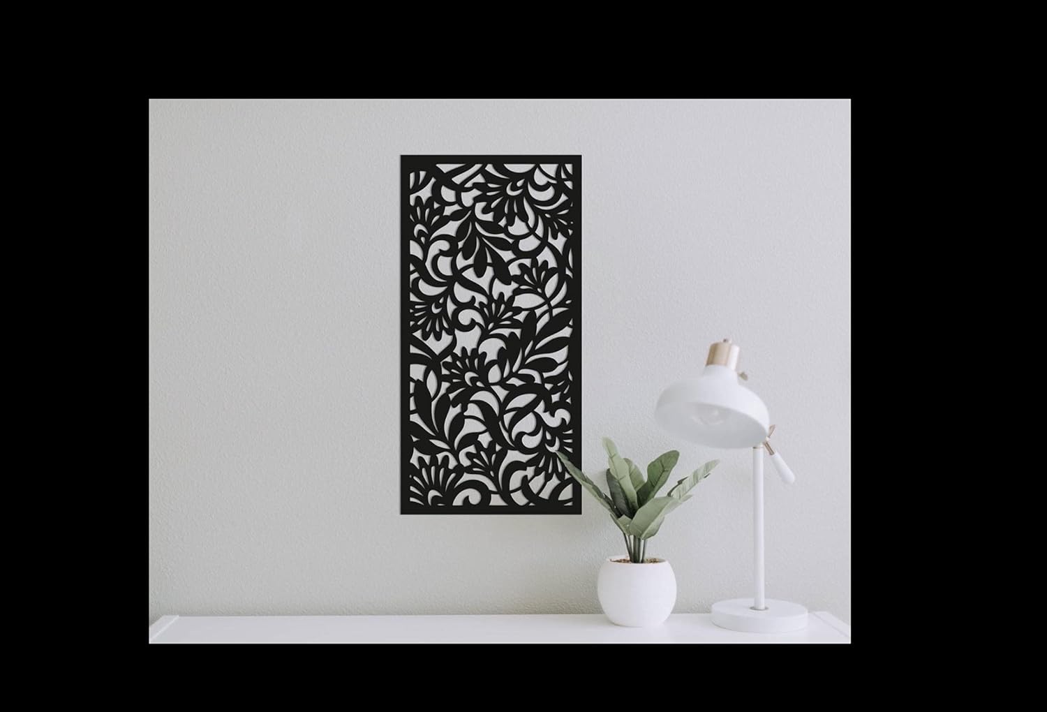 VIMA Avines – Panel decorativo de pared  Tablero de PVC con diseño de valla de pantalla privada, 48 pulgadas de largo x 24 pulgadas de ancho x 38