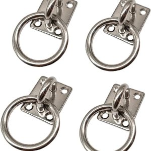 Gancho de techo para placa de ojo de acero inoxidable 304, gancho de montaje en pared, resistente para colgar (M8) Gancho de techo para placa de ojo de acero inoxidable 304, gancho de montaje en pared, resistente para colgar (M8)