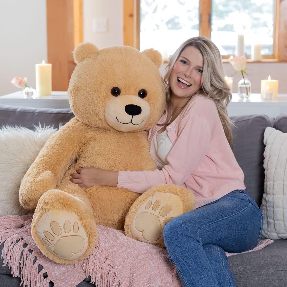 Vermont Teddy Bear Oso de peluche enorme – Oso de peluche grande, 4 pies, 48 pulgadas, 4 pies, oso abucheado