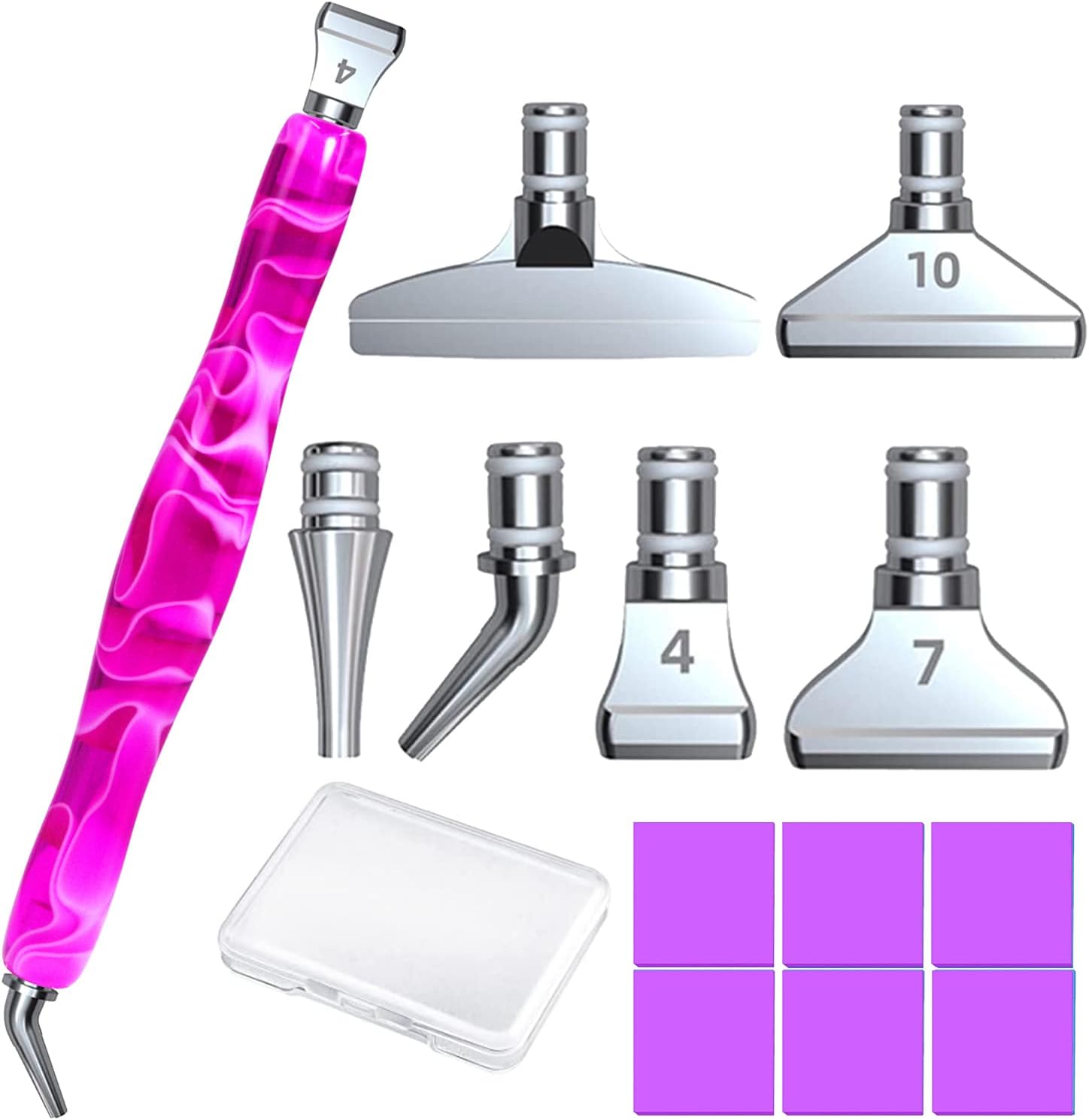 Diamond Painting Art Club – Juego de lápices con punta de acero inoxidable, multicolocadores y pegamento de arcilla para pintura de diamantes, arte