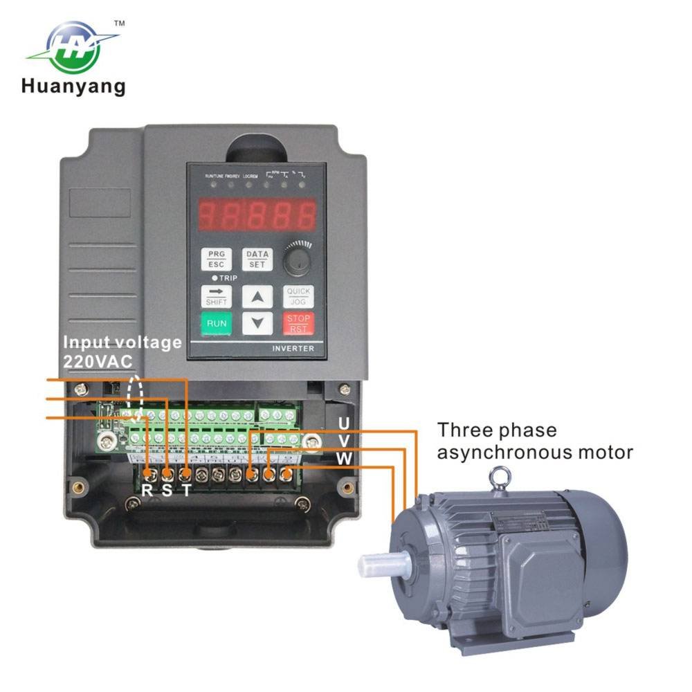 Control vectorial CNC VFD controlador de frecuencia variable controlador inversor convertidor 220V 2.2KW 3HP para control de velocidad del motor