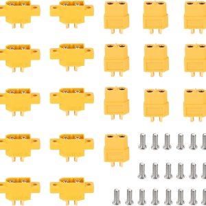 Amass 10 pares XT60E-M y XT60 montables fijo macho hembra enchufe para RC modelo avión FPV Racing Drone Amass 10 pares XT60E-M y XT60 montables fijo macho hembra enchufe para RC modelo avión FPV Racing Drone