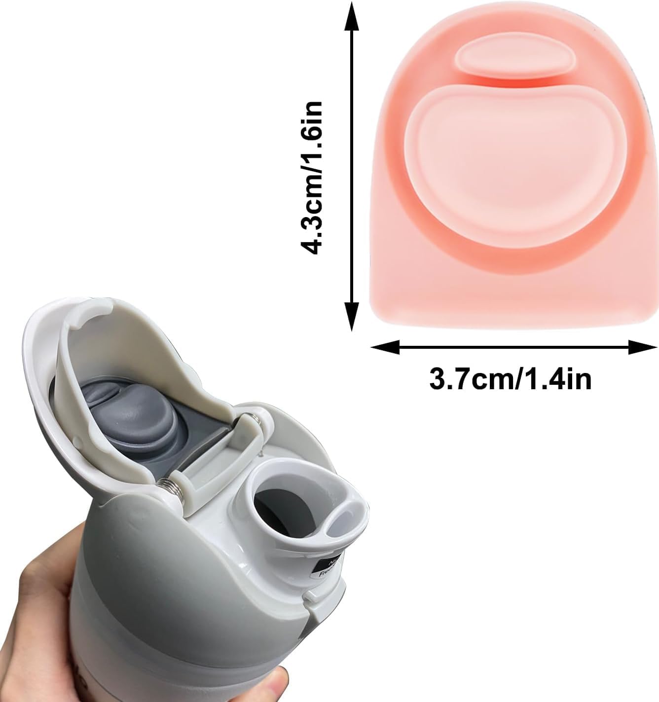 2 tapones de repuesto para Owala FreeSip de 24 onzas y 32 onzas, piezas de repuesto para tapa superior de botella de agua, piezas de repuesto