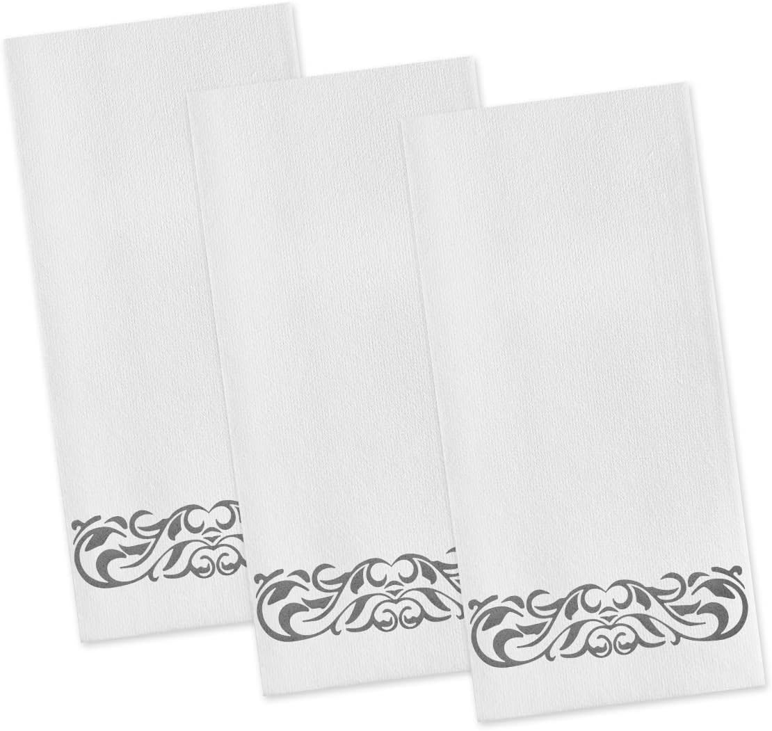 Servilletas desechables elegantes de alta calidad, suaves y absorbentes, de tacto de lino, servilletas decorativas duraderas para baño, buenas para
