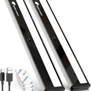 Luces para debajo del gabinete, 54 luces LED para debajo de la encimera, cuidado de los ojos, iluminación de gabinete con sensor de movimiento Luces para debajo del gabinete, 54 luces LED para debajo de la encimera, cuidado de los ojos, iluminación de gabinete con sensor de movimiento