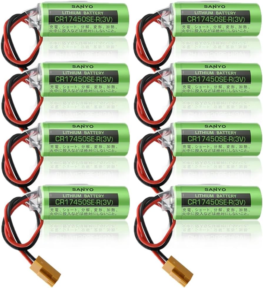 (8 piezas) 3V CR17450SE-R  A98L-0031-0012 – CR17450-17450 2500mah PLC batería+enchufe no recargable para FANUC CNC System Equipo electrónico especial