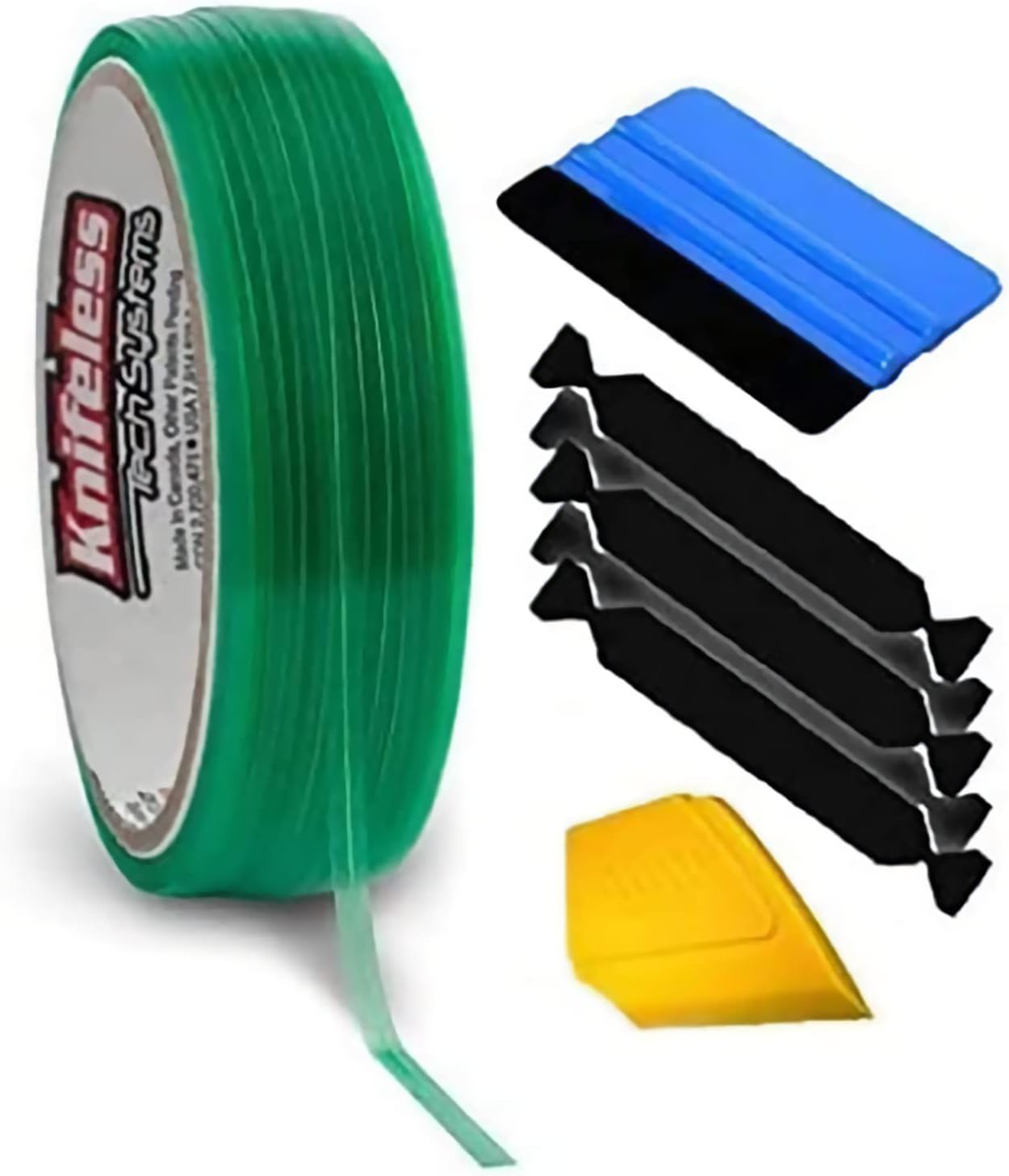 VViViD Knifeless Cinta de corte de vinilo Línea de acabado 10M Plus 3M Kit de herramientas (rollo de 32.8 ft + detallador)