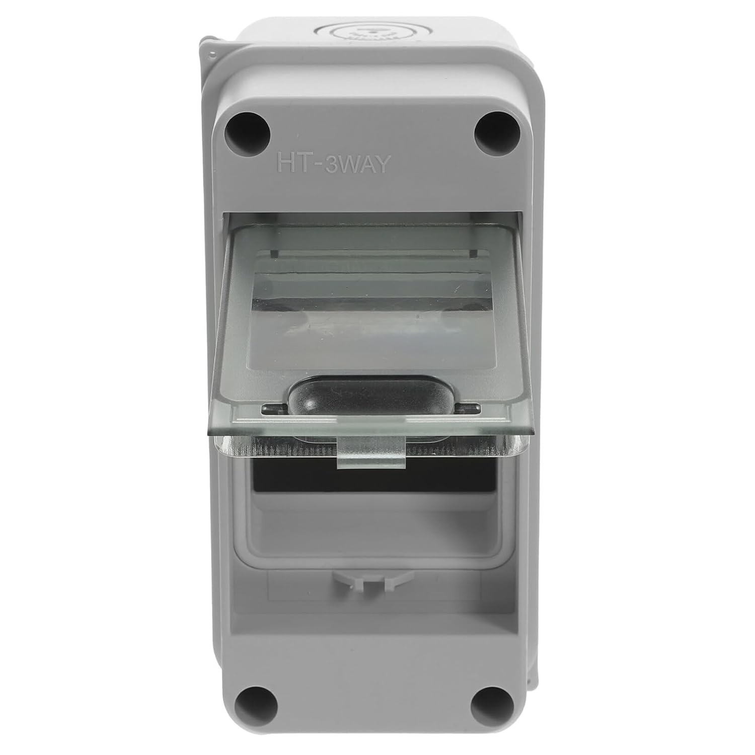 Caja de protección de distribución de 3 vías, caja de conexiones de distribución de energía con riel DIN Caja de conexiones Abs Caja eléctrica de