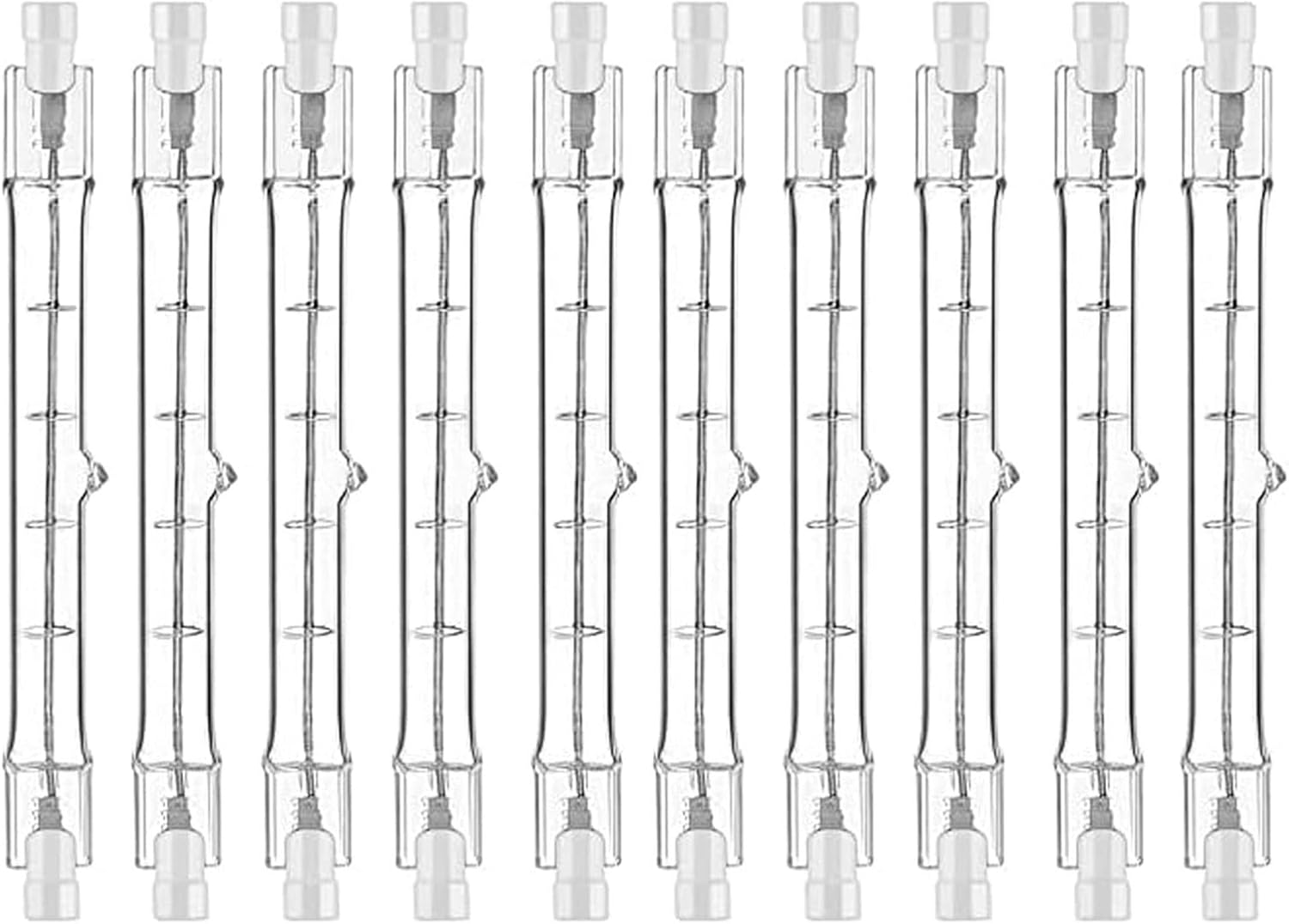Bombillas R7S, paquete de 10 bombillas halógenas R7S T3 de 4.646 in, 200 W, 120 V, bombilla halógena tipo J con larga vida útil, bombillas de doble