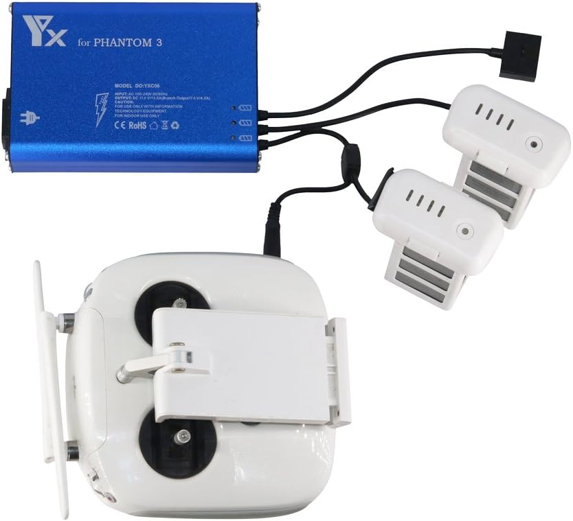 Tercel Cargador de batería para DJI Phantom 3 SE Standard Professional Advanced Drone y Phantom 3 ProAdv mando a distancia, múltiples concentradores