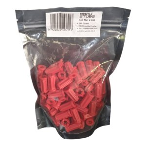 Paquete de 100 tuercas M6, se adapta a todas las series II, incluido el nuevo Duo  Tuercas M6 de nailon reforzado con vidrio para mayor durabilidad Paquete de 100 tuercas M6, se adapta a todas las series II, incluido el nuevo Duo  Tuercas M6 de nailon reforzado con vidrio para mayor durabilidad