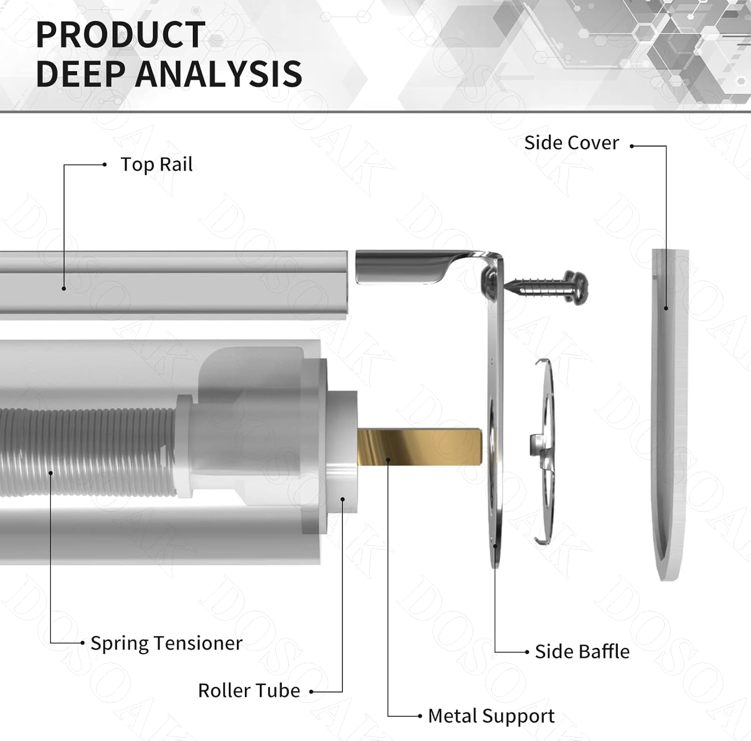Persianas opacas para ventanas, persianas con aislamiento térmico y anti-rayos ultravioleta, 100 % opacas, para ventanas interiores del hogar, sala