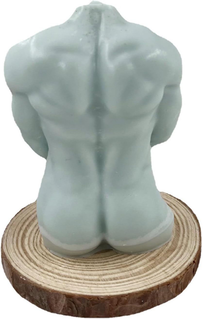 Molde de silicona para velas de cuerpo masculino fuerte, exquisito molde de yeso para velas corporales, molde para hornear pasteles de chocolate,