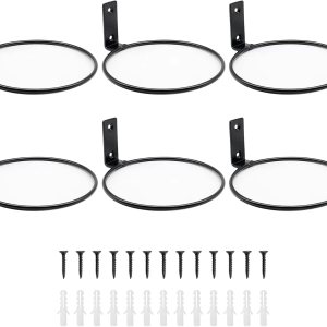 Paquete de 6 soportes para macetas de pared de 8 pulgadas, ganchos de metal para macetas de pared, soporte resistente para interiores y exteriores Paquete de 6 soportes para macetas de pared de 8 pulgadas, ganchos de metal para macetas de pared, soporte resistente para interiores y exteriores